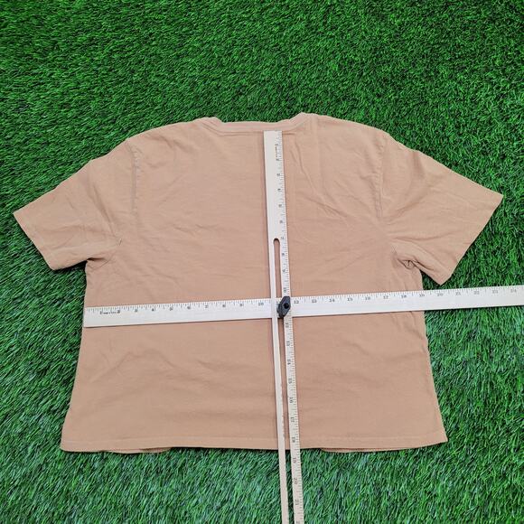 ACDC Crop-Top Shirt Women Medium 19x18 Highway-to-Hell Brown - Picture 5 of 12